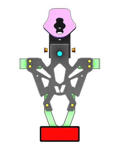 Support de plaque V PARTS noir Yamaha XSR 900