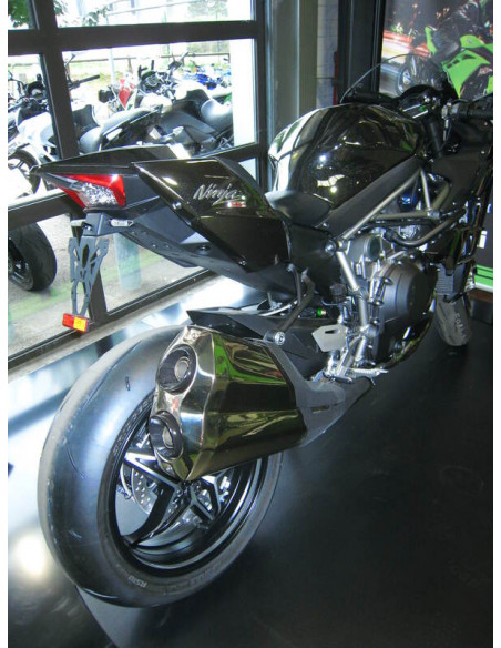 Support de plaque V PARTS noir Kawasaki H2 Support de plaque V PARTS noir Kawasaki H2