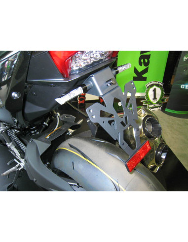 Support de plaque V PARTS noir Kawasaki H2 Support de plaque V PARTS noir Kawasaki H2