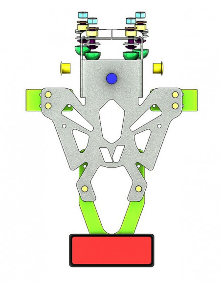 Support de plaque V PARTS noir Kawasaki Z900