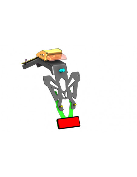 Support de plaque V PARTS noir KTM Duke Support de plaque V PARTS noir KTM Duke