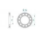 Kit chaine AFAM alu YAMAHA YZF 1000 R1 RN01/09 pas 530 1998 à 2003