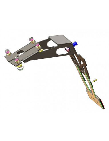 Support de plaque V PARTS noir Kawasaki Z1000 H2 Support de plaque V PARTS noir Kawasaki Z1000 H2