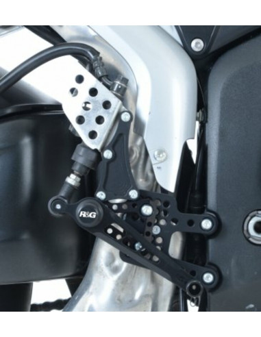 Commandes reculées multipositions R&G RACING noir Honda CBR600RR