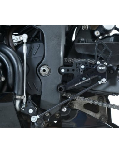 Commandes reculées multipositions R&G RACING noir Honda CBR600RR