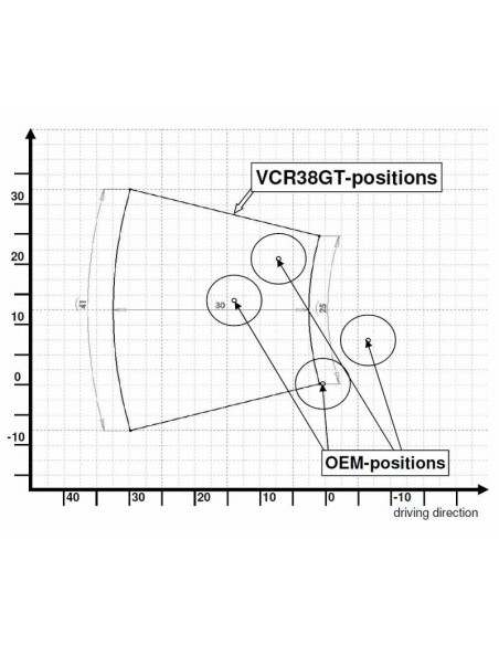Commandes reculées ajustables GILLES TOOLING VCR38GT noir KTM 1190 RC8