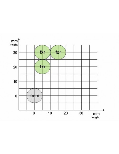 Commandes reculées GILLES TOOLING FXR noir Suzuki