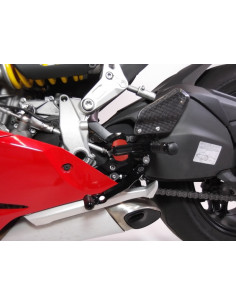Commandes reculées ajustables GILLES TOOLING VCR38GT noir Ducati Panigale 899/1199 2