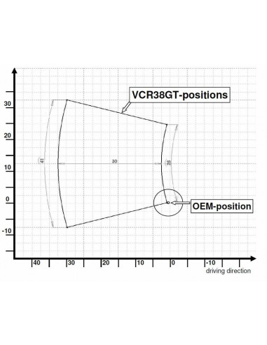 Commandes reculées ajustables GILLES TOOLING VCR38GT noir Ducati Panigale 899/1199