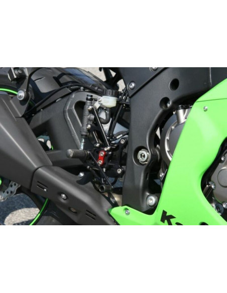 Commandes reculées multi-positions LSL sélection standard noir Kawasaki ZX10R