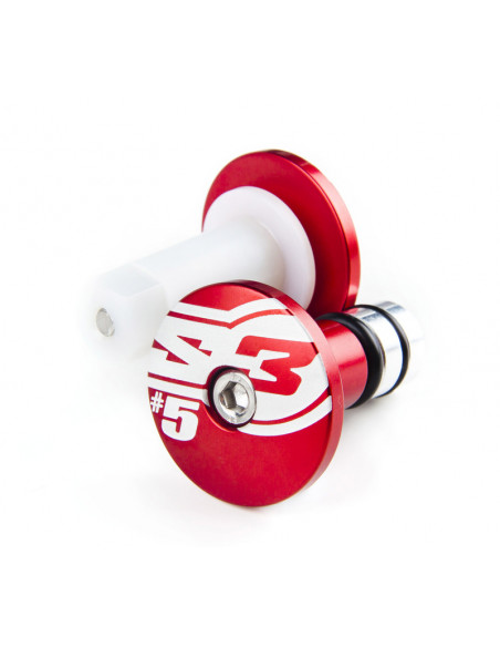 Embouts de guidons S3 End 5 Ø12mm rouge