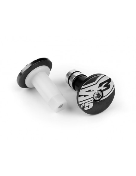 Embouts de guidons S3 End 5 Ø14mm noir
