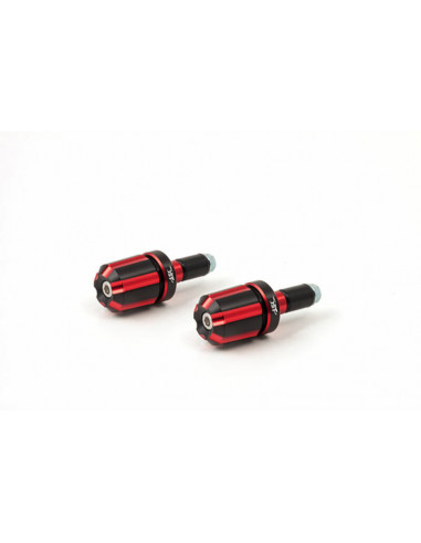 Embouts de guidon LSL Dual Dise noir/rouge