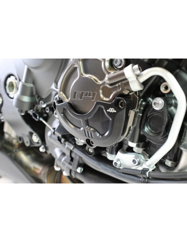 Couvre-carter moteur droit GILLES TOOLING noir Yamaha MT-10