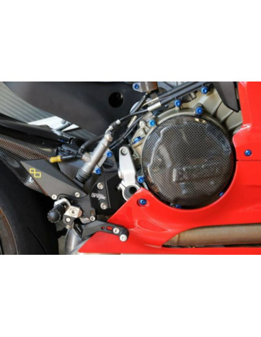 Couvre carter embrayage LIGHTECH carbone brillant Ducati Panigale