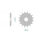 Kit chaine AFAM acier YAMAHA DT 125 R 3BN/3BP pas 428 1988 à 1988