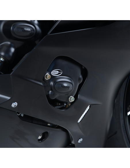 Couvre-carter droit (pompe à huile) R&G RACING Race Series noir Yamaha YZF-R6