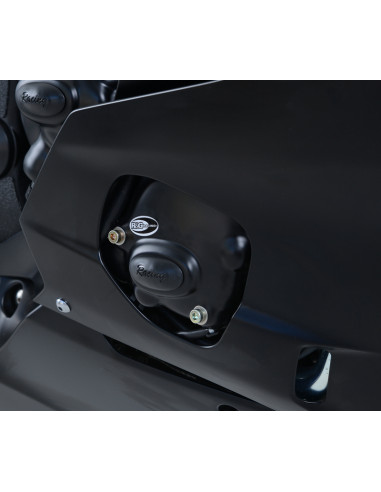 Couvre-carter droit (pompe à huile) R&G RACING Race Series noir Yamaha YZF-R6