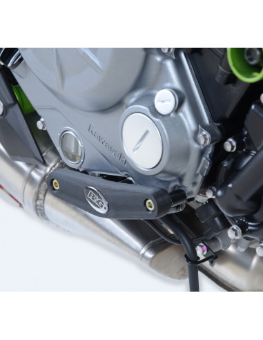 Slider moteur droit R&G RACING noir Kawasaki Z650
