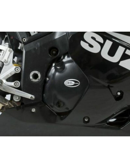 Kit couvre-carter R&G RACING noir Suzuki GSX-R600 (2 pièces)
