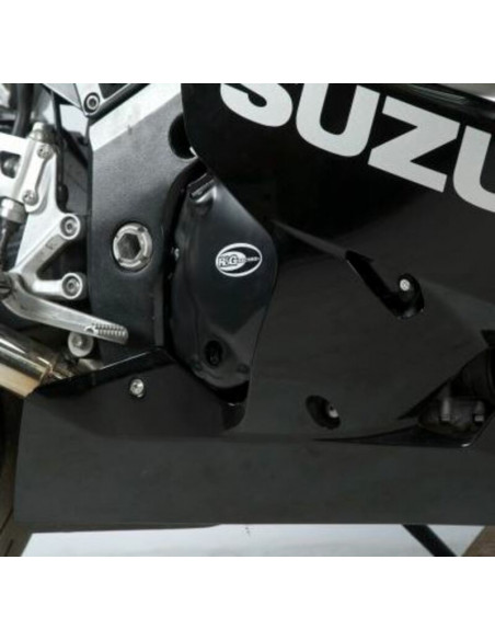 Kit couvre-carter R&G RACING noir Suzuki GSX-R600 (2 pièces)