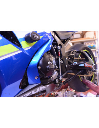 Couvre-carter gauche R&G RACING Race Series noir Suzuki GSX-R1000