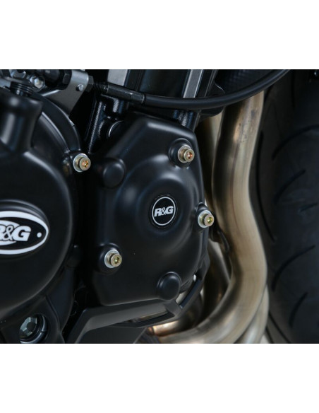 Couvre-carter droit (démarreur) R&G RACING noir Kawasaki Z900