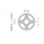 Kit chaine AFAM acier YAMAHA RD 125 LC 10W/1GW pas 428 1982 à 1985