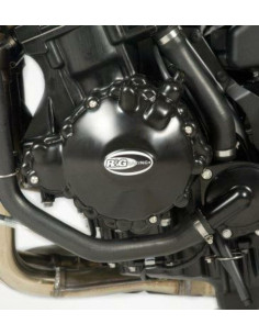 Couvre-carter gauche R&G RACING noir Triumph Speed Triple 1050
