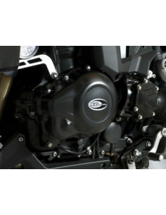 Couvre-carter gauche R&G RACING noir Triumph Tiger 1200 Explorer