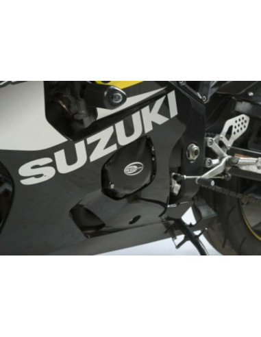 Couvre-carter gauche R&G RACING noir Suzuki GSX-R750