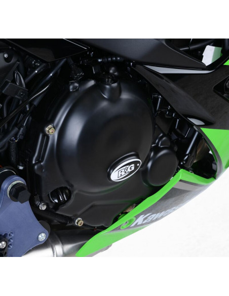 Couvre-carter droit R&G RACING noir Kawasaki Z650