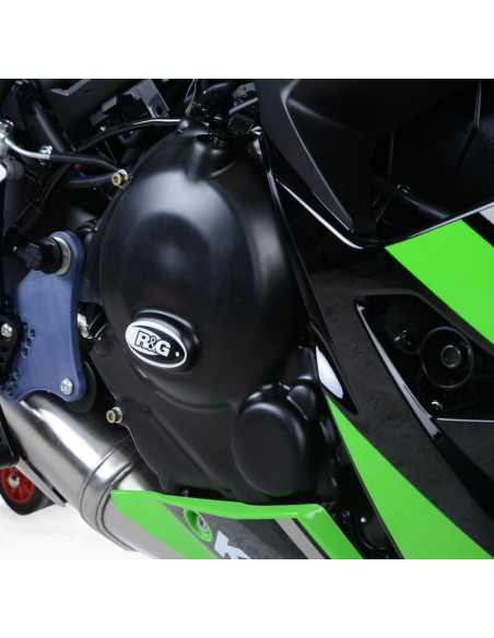Couvre-carter droit R&G RACING noir Kawasaki Z650