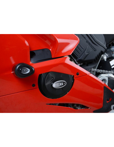 Couvre-carter d'alternateur R&G RACING noir Ducati Panigale V4/V4S