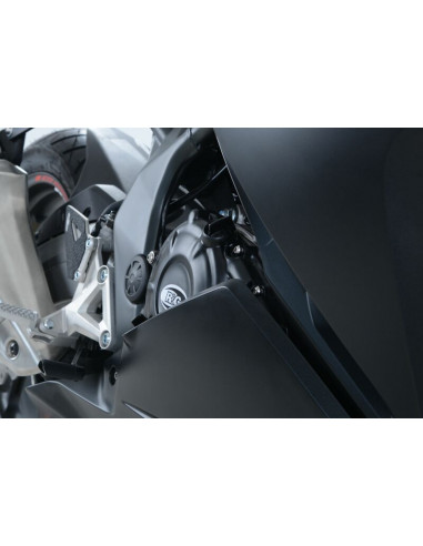 Couvre-carter droit R&G RACING noir Honda CBR250RR