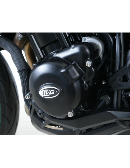 Couvre-carter gauche R&G RACING noir Kawasaki Z900
