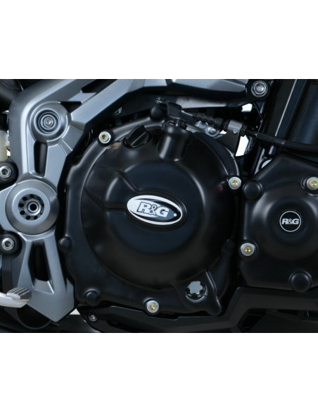 Couvre-carter droit (embrayage) R&G RACING noir Kawasaki Z900