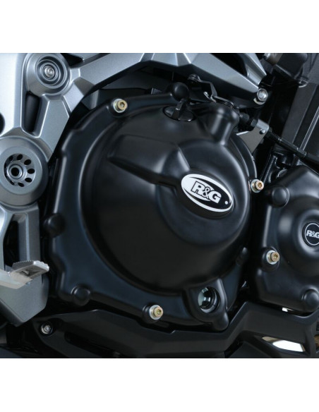 Couvre-carter droit (embrayage) R&G RACING noir Kawasaki Z900