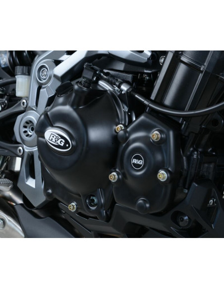Couvre-carter droit (embrayage) R&G RACING noir Kawasaki Z900