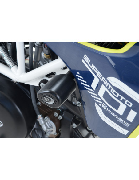 Tampons de protecion Aero R&G RACING noir Husqvarna 701 Supermoto