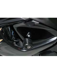 Tampons de protection R&G RACING Aero noir Suzuki GSX1340R Hayabusa