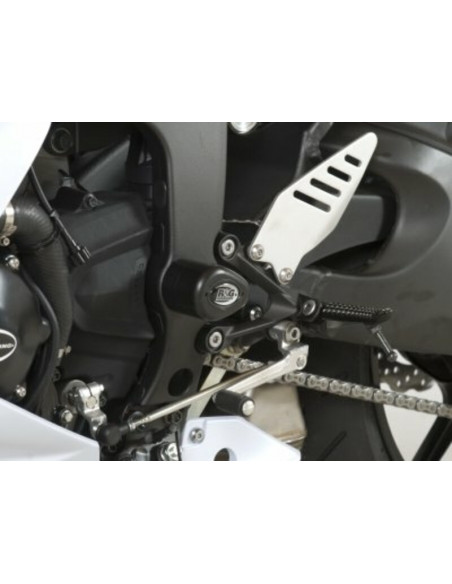 Tampons de protection R&G RACING Aero blanc Kawasaki ZX6R 636