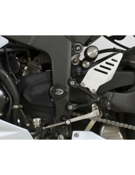 Tampons de protection R&G RACING Aero blanc Kawasaki ZX6R 636