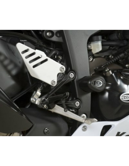 Tampons de protection R&G RACING Aero blanc Kawasaki ZX6R 636