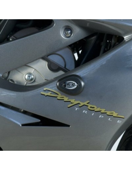 Tampons de protection R&G RACING Aero noir Triumph Daytona 675/R