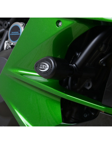 Tampons de protection R&G RACING Aero noir Kawasaki H2 SX Tampons de protection R&G RACING Aero noir Kawasaki H2 SX