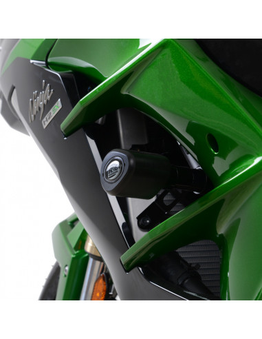 Tampons de protection R&G RACING Aero noir Kawasaki H2 SX Tampons de protection R&G RACING Aero noir Kawasaki H2 SX