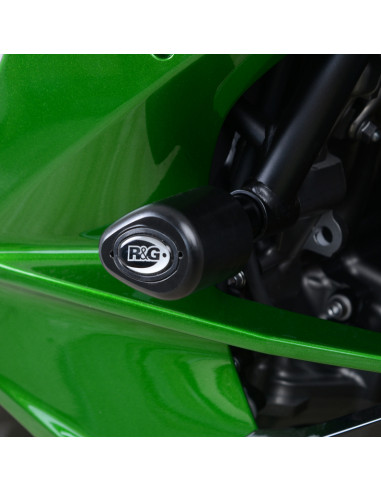 Tampons de protection R&G RACING Aero noir Kawasaki H2 SX Tampons de protection R&G RACING Aero noir Kawasaki H2 SX