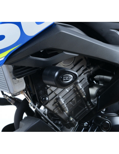 Tampons de protection R&G RACING Aero noir Suzuki GSX-S125 Tampons de protection R&G RACING Aero noir Suzuki GSX-S125