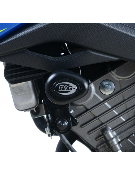 Tampons de protection R&G RACING Aero noir Suzuki GSX-S125 Tampons de protection R&G RACING Aero noir Suzuki GSX-S125